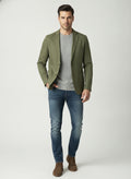 Men's Olive Green Casual Blazer