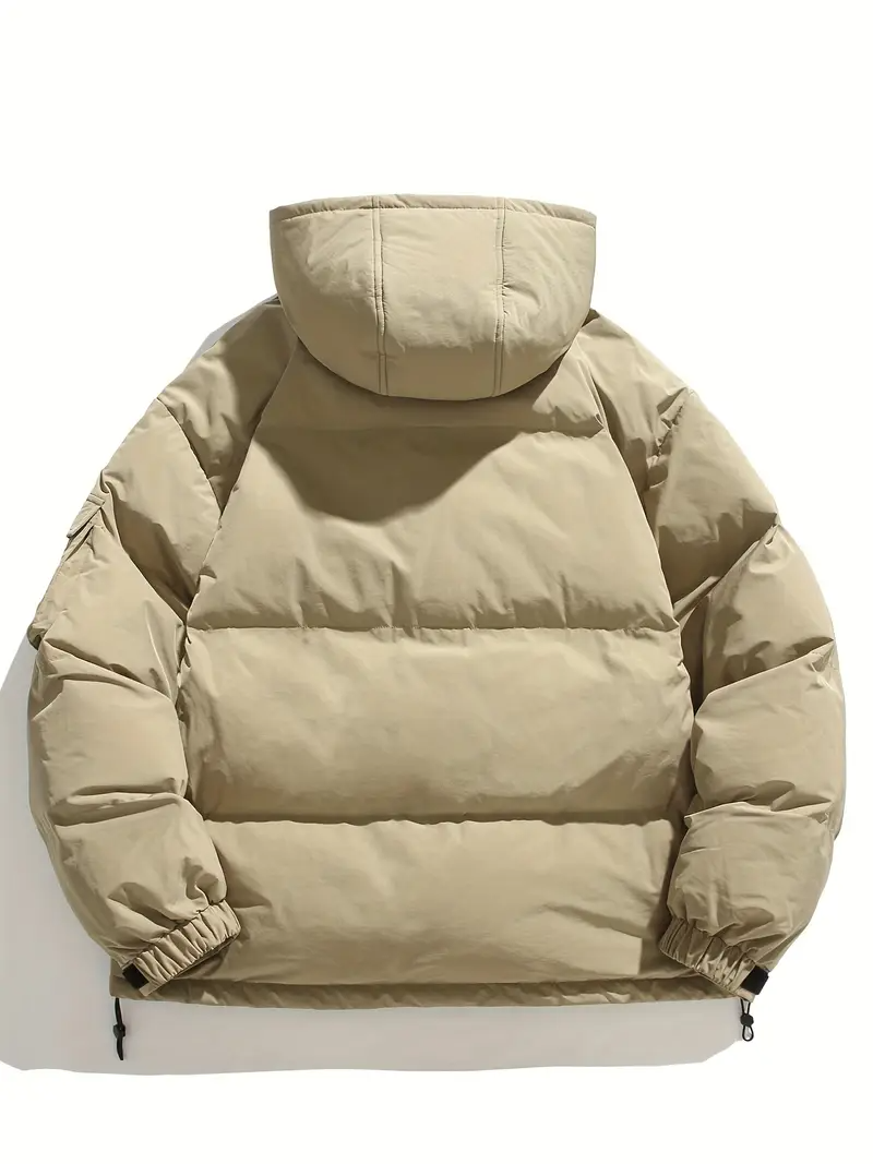 Herren Winter-Daunenjacke mit Kapuze