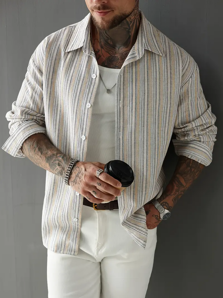 Lockeres Langarmhemd für Herren