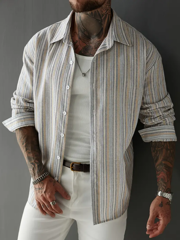 Lockeres Langarmhemd für Herren