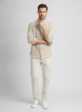 Men's Beige Casual Shirt