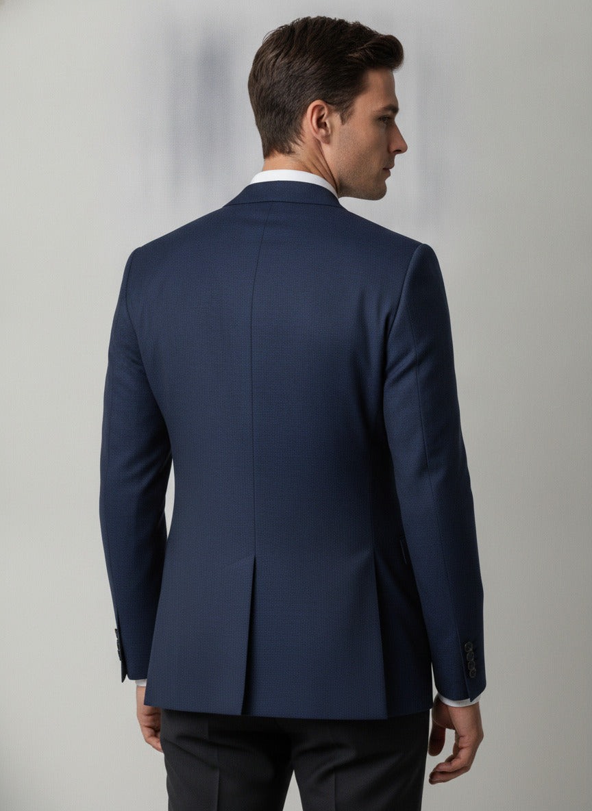 Men's Slim Fit Navy Blue Blazer